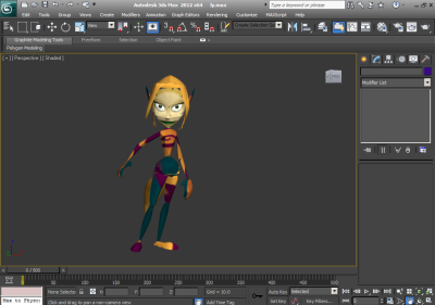 i am fixing the vertex in her body and texture as well