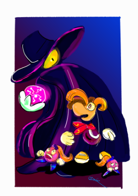 fan art à l'occasion de la sortie de l'édition anniversaire de Rayman 1