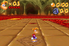 Un niveau de test pour un gameplay exploitant le Mode7 de la Game Boy Advance, qui permettait au joueur de faire bouger Rayman librement de tous les côtés, de le faire sauter et de bouger la caméra.