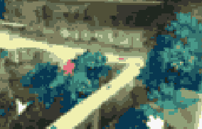 L'image représentant Mille Cascades dans le menu de sélection des niveaux de Rayman Rush.