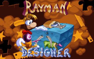 L'écran-titre de Rayman Designer.