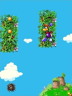 Des Lums jaunes dans la version téléphone portable de Rayman 3.