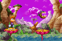 Una piraña, como se ve en la versión para Game Boy Advance de Rayman 3.