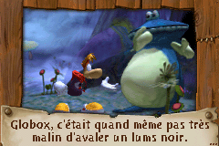 Globox dans le diaporama d'introduction du jeu.