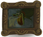 Vue détaillée du tableau de dragon.