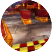 L'image représentant Finale Électrique dans le menu de sélection des niveaux des versions Xbox et GameCube de Rayman Arena.
