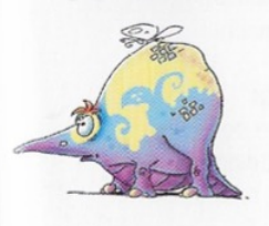 Concept art qui pourrait représenter un Snoot dans l'artbook de Rayman 3.