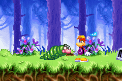 Une Verdule dans la version Game Boy Advance de Rayman contre les Lapins Crétins.
