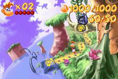 Une porte magique dans la version Game Boy Advance de Rayman 3.