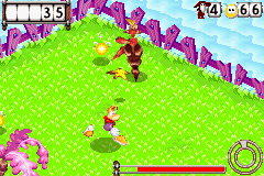 Un crabe-ninja dans Rayman : La Revanche des Hoodlums.
