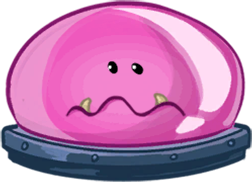 Un bubon "mécanique". Les yeux ne sont pas aussi petits dans la version finale du jeu, ils sont identiques à ceux des autres bubons.
