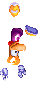 Animation inutilisée de Rayman suspendu la tête en bas.
