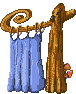 L'ancien design des rideaux magiques permettant d'accéder aux niveaux dans les hubs du jeu.