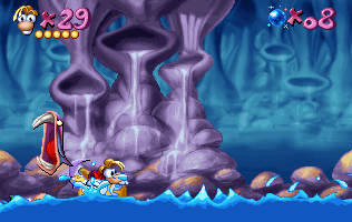 Un poisson à grande bouche de Rayman.
