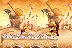 Un cake vampire face à Rayman.