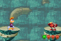 Eine Rote Granate in der Game Boy Advance Version von Rayman 3