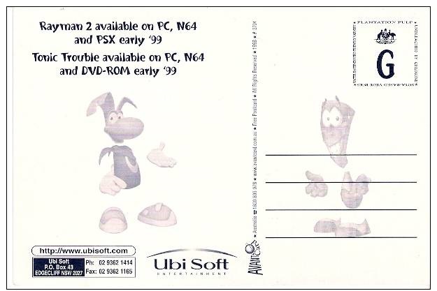 Fichier:Rayman Funpack Postcard back.jpg