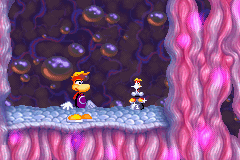 Une vie dans la version Game Boy Advance de Rayman contre les Lapins Crétins.