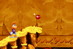 Un Lums rouge dans la version Game Boy Advance de Rayman 3.