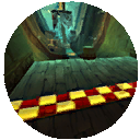 L'image représentant Bateau Pirate dans le menu de sélection des niveaux des versions Xbox et GameCube de Rayman Arena.