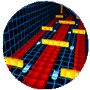 L'image représentant Cours, Cours dans le menu de sélection des niveaux des versions Xbox et GameCube de Rayman Arena.