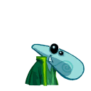 Icône représentant la tête d'un Ptizêtre vert utilisée dans les niveaux où il faut les libérer.