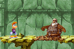 Un Toupignard approchant Rayman.