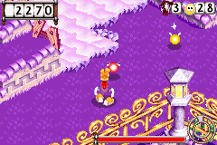 Les Lums rouges et jaunes, tels qu'ils apparaissent dans Rayman : La Revanche des Hoodlums.