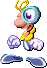 Clown lanceur de bulles d'eau