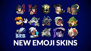 Quelques nouveaux emoji du Patch 6.06, dont un représentant Rayman.