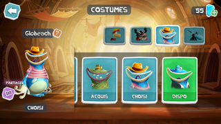 Globeach dans la Galerie des Costumes.