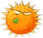 Une orange piquante entière de Rayman Fiesta Run