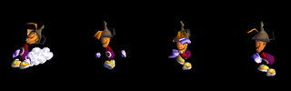 Vue détaillée du personnage.