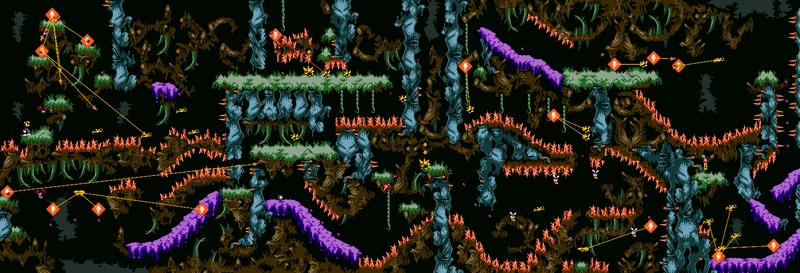La map de la version Game Boy Color.