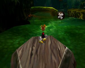 Une bombe à hélice dans la plupart des versions de Rayman 2.