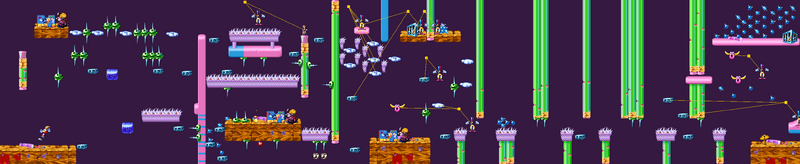 La map de la version Game Boy Advance.