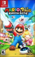 Jaquette anglaise de Mario + The Lapins Crétins : Kingdom Battle.