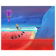 Une tranche de pastèque recouverte de glace apparait sur le tableau représentant Tutti frutti (Retour aux Origines).