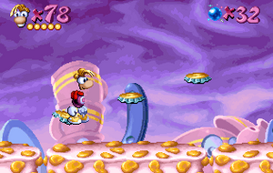 Rayman 1 PC - Unused slopey platforms.png