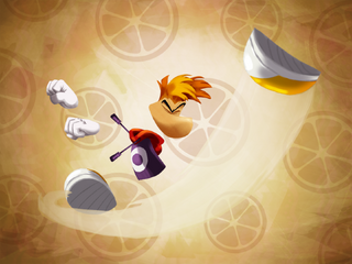 Fond d'écran Rayman Fly kick