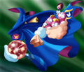 Mr Dark dans le diaporama d'introduction de la version Jaguar de Rayman.