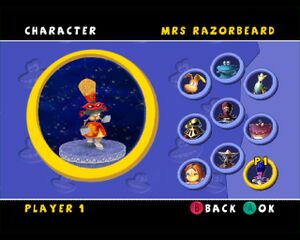 La deuxième skin de la Femme-Rasoir dans Rayman Arena.