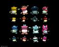 Artworks représentant les bébés Globox qui apparaissent en tant que personnages jouables dans le Disc réalisés par Manuel Hauss, un des graphistes de Rayman 2.