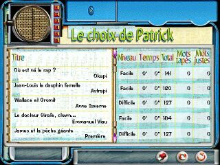 Les textes sur les sports et les loisirs de Patrick.