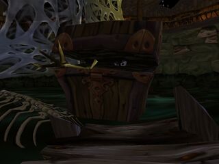 Un bras dans le Tombeau des Anciens (Rayman Revolution).