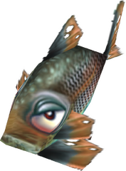Vue détaillée d'un poisson inoffensif de la Lande aux Esprits Frappés.