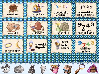 Le menu principal.