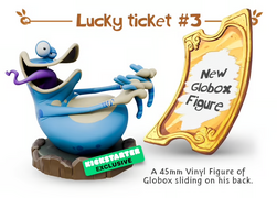 La figurine alternative de Globox dans Rayman : Le Jeu de Société.