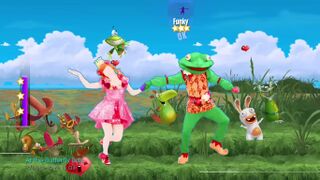 Une partie des personnages de Rayman Legends apparaissant dans la chanson Love Is All de Just Dance 2015.