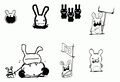 Concept art de Lapins Crétins.